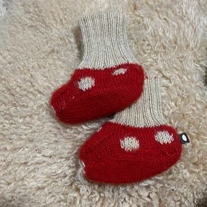 Oeuf Mushroom booties 0-6m